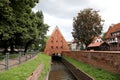 The MaÃây MÃâyn, a mill built over a narrow waterway in the centre of Gdansk, Poland